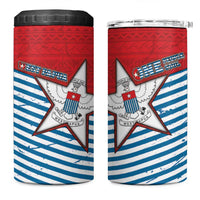 West Papua Morning Star 4 in 1 Can Cooler Tumbler One People One Soul DT05 One Size: 16 oz Red - Polynesian Pride