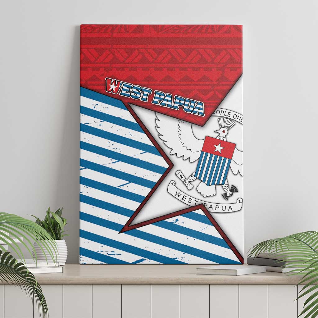 West Papua Morning Star Canvas Wall Art One People One Soul DT05 - Polynesian Pride