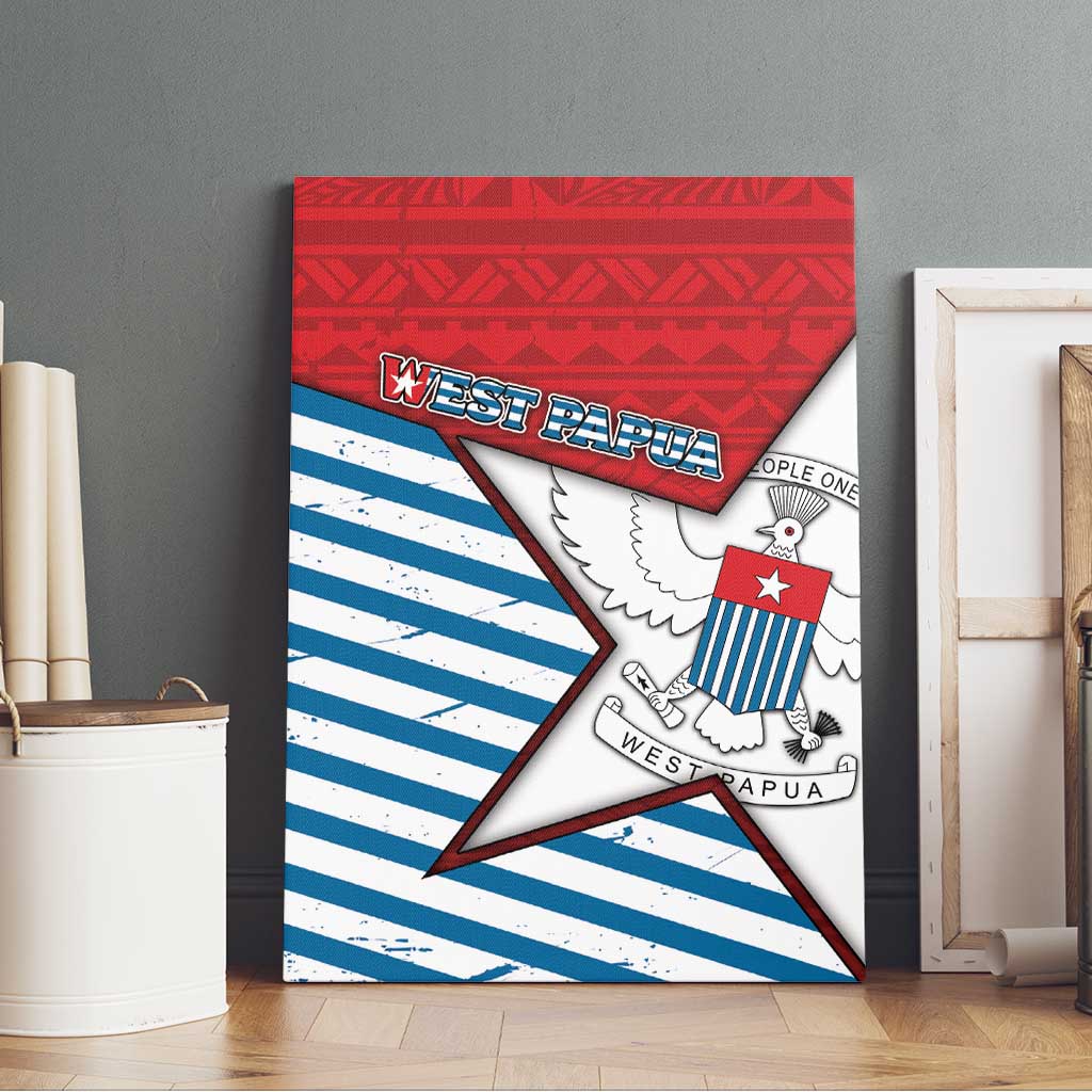 West Papua Morning Star Canvas Wall Art One People One Soul DT05 - Polynesian Pride