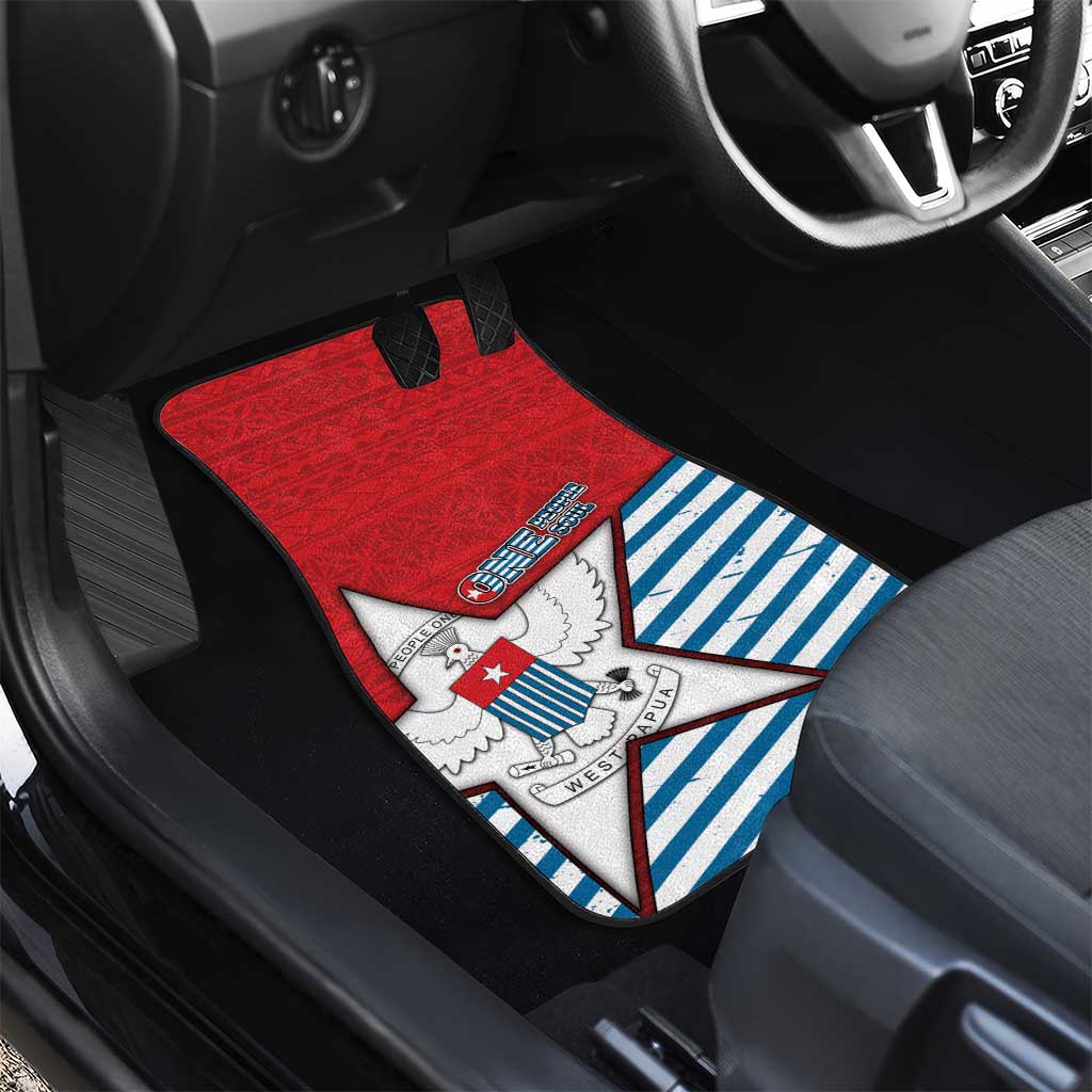 West Papua Morning Star Car Mats One People One Soul DT05 - Polynesian Pride