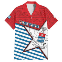West Papua Morning Star Family Matching Short Sleeve Bodycon Dress and Hawaiian Shirt One People One Soul - Polynesian Pride