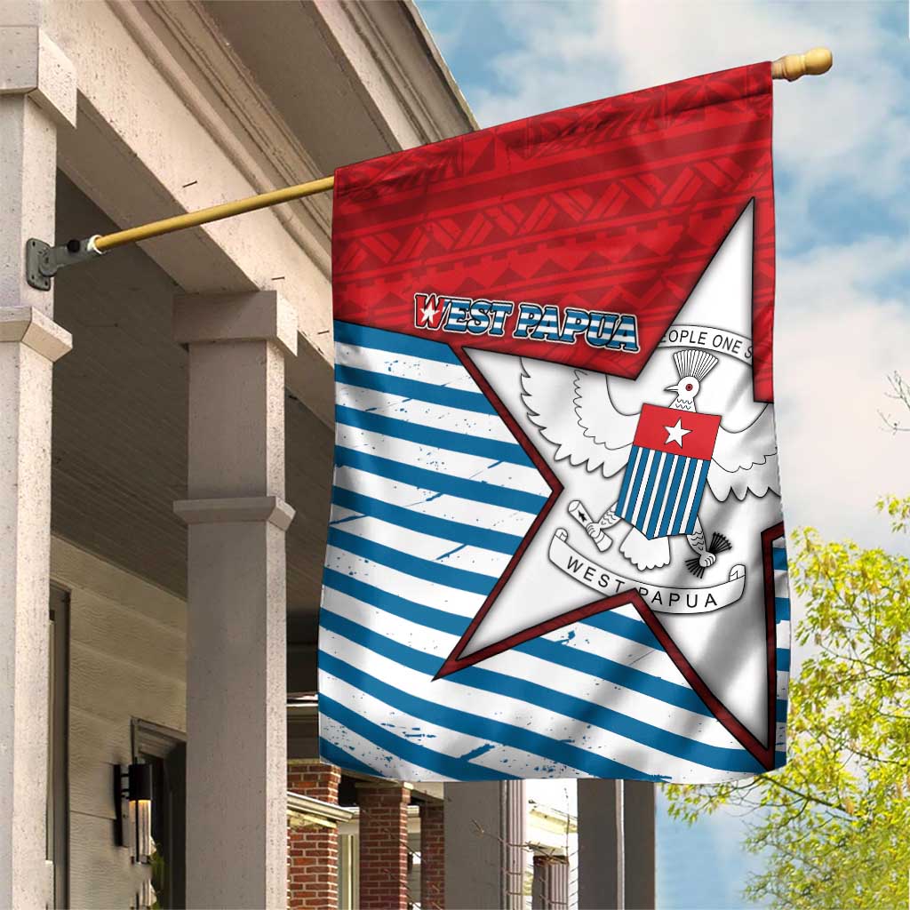 West Papua Morning Star Garden Flag One People One Soul - Polynesian Pride