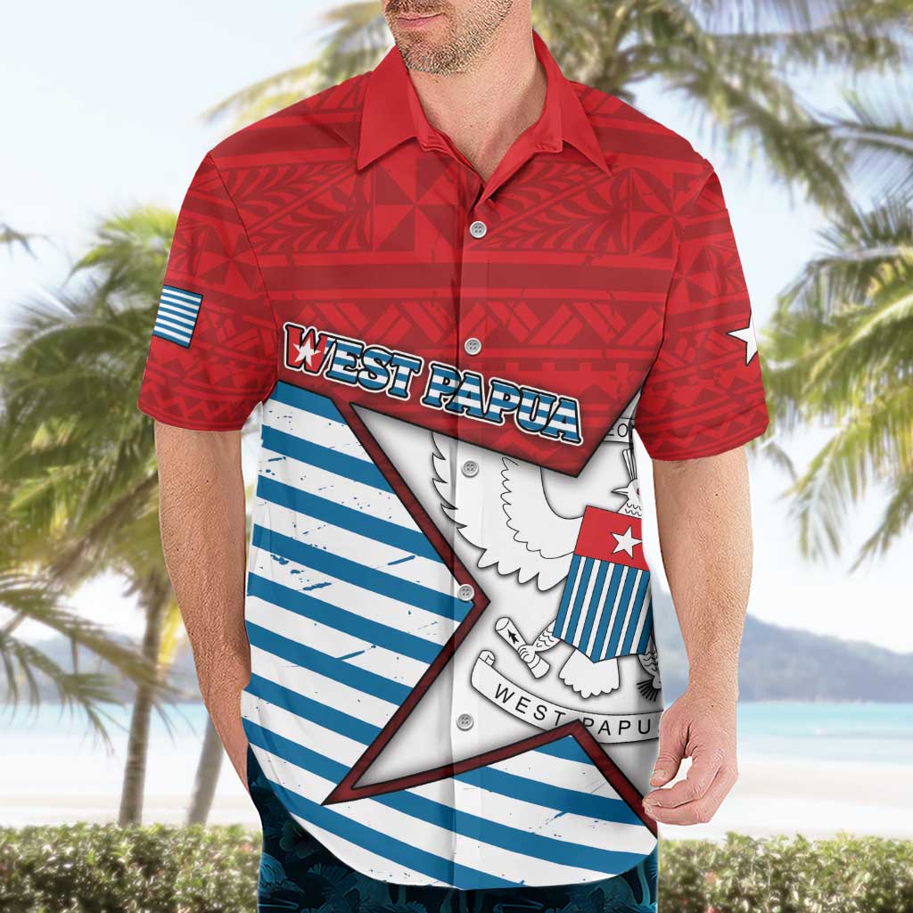 West Papua Morning Star Hawaiian Shirt One People One Soul DT05 - Polynesian Pride