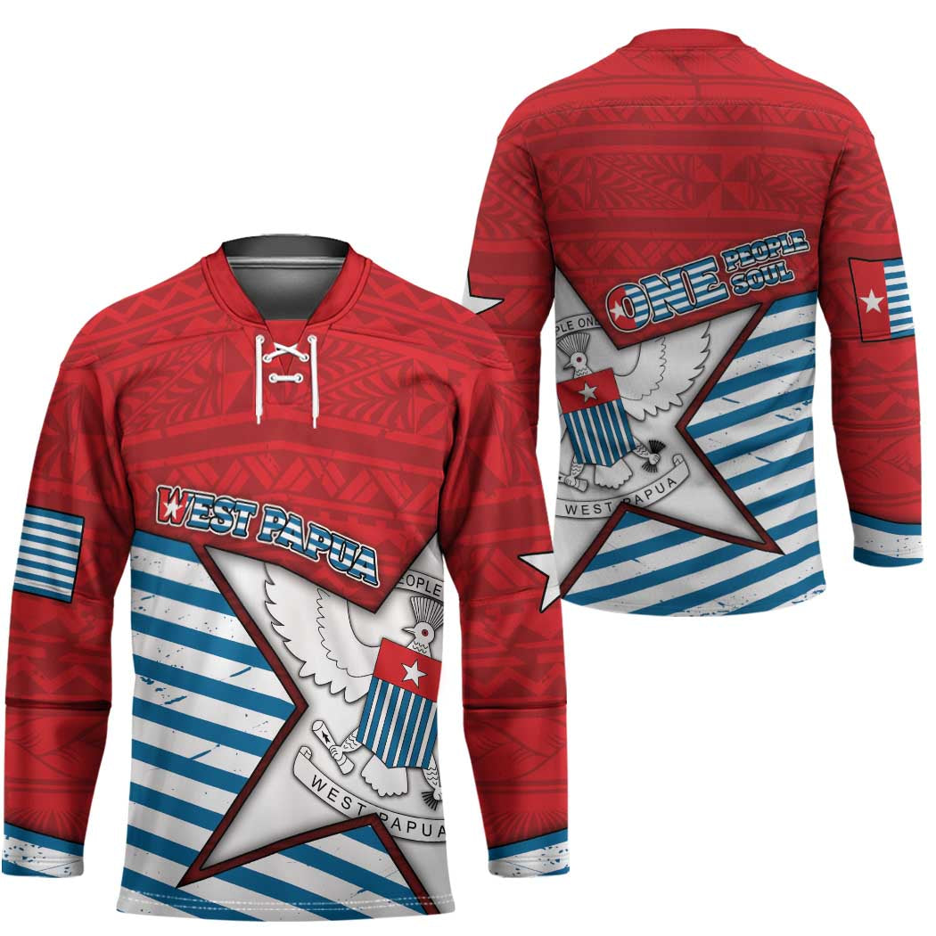 West Papua Morning Star Hockey Jersey One People One Soul DT05 - Polynesian Pride