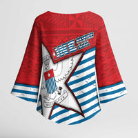 West Papua Morning Star Kimono Sleeve Blouse One People One Soul DT05 - Polynesian Pride