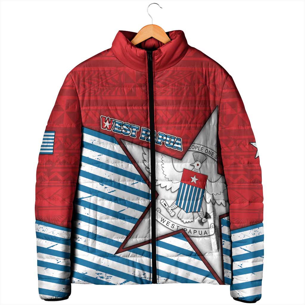 West Papua Morning Star Padded Jacket One People One Soul DT05 - Polynesian Pride