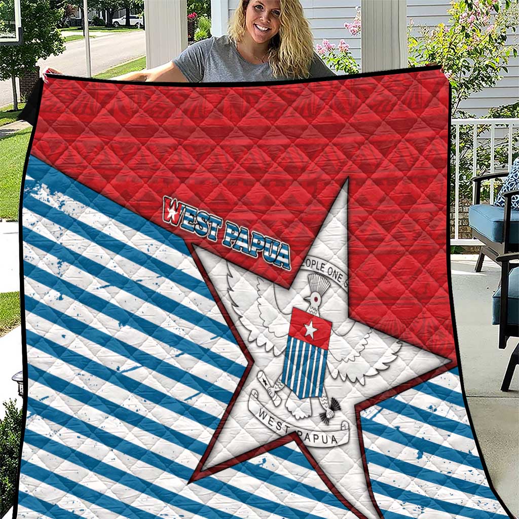 West Papua Morning Star Quilt One People One Soul - Polynesian Pride