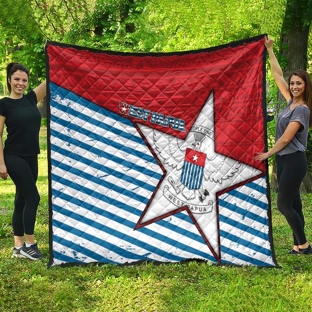 West Papua Morning Star Quilt One People One Soul - Polynesian Pride