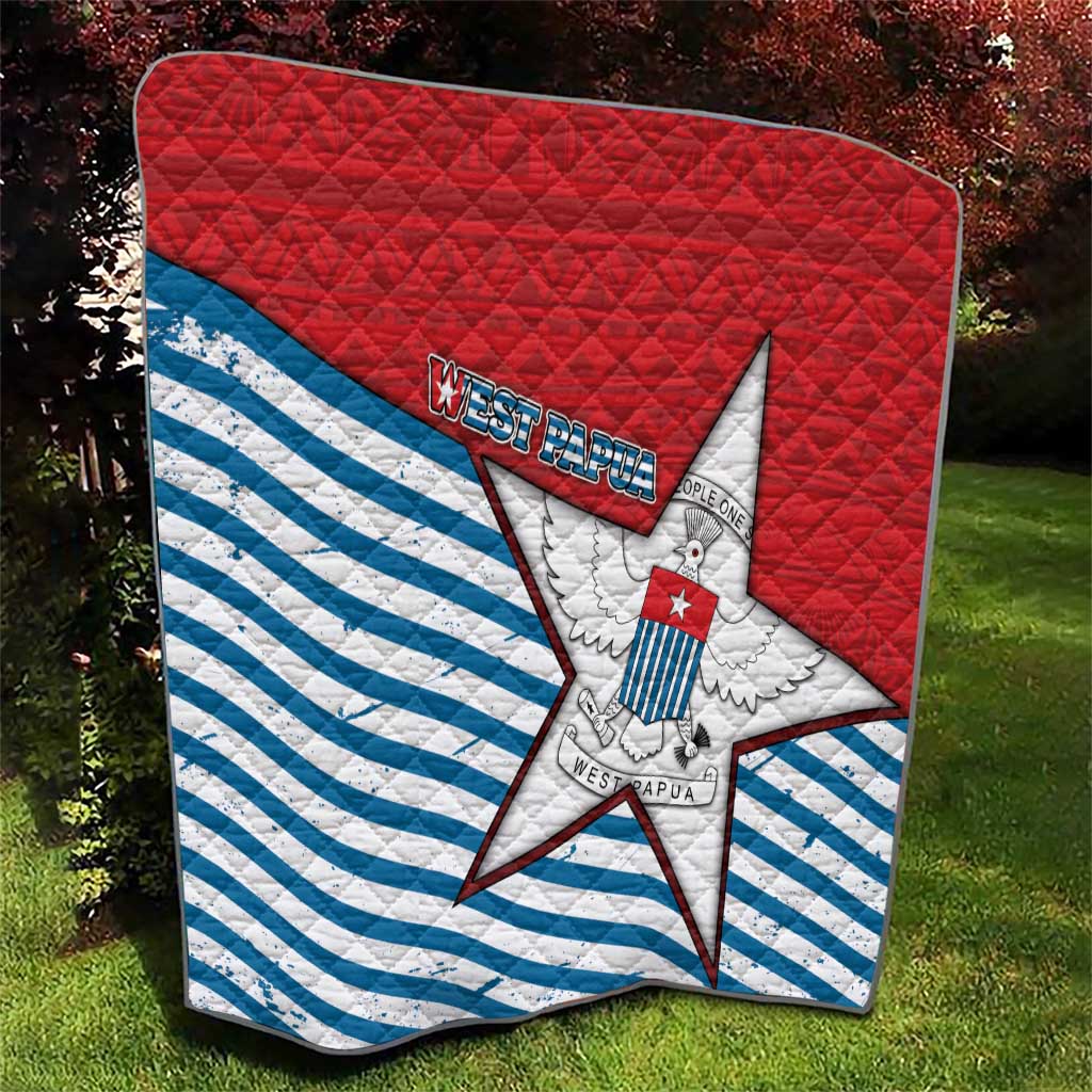 West Papua Morning Star Quilt One People One Soul - Polynesian Pride