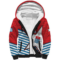 West Papua Morning Star Sherpa Hoodie One People One Soul DT05 Unisex Red - Polynesian Pride