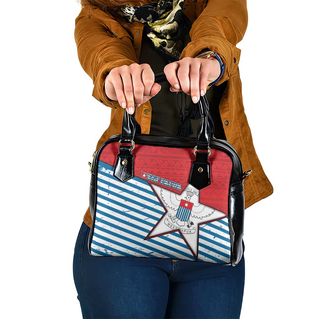 West Papua Morning Star Shoulder Handbag One People One Soul - Polynesian Pride