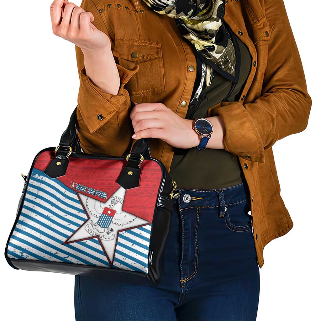 West Papua Morning Star Shoulder Handbag One People One Soul - Polynesian Pride