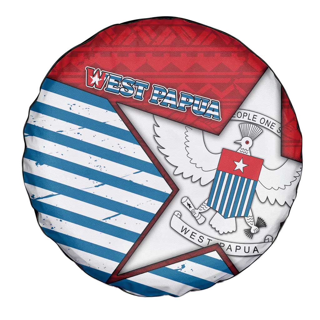 West Papua Morning Star Spare Tire Cover One People One Soul - Polynesian Pride
