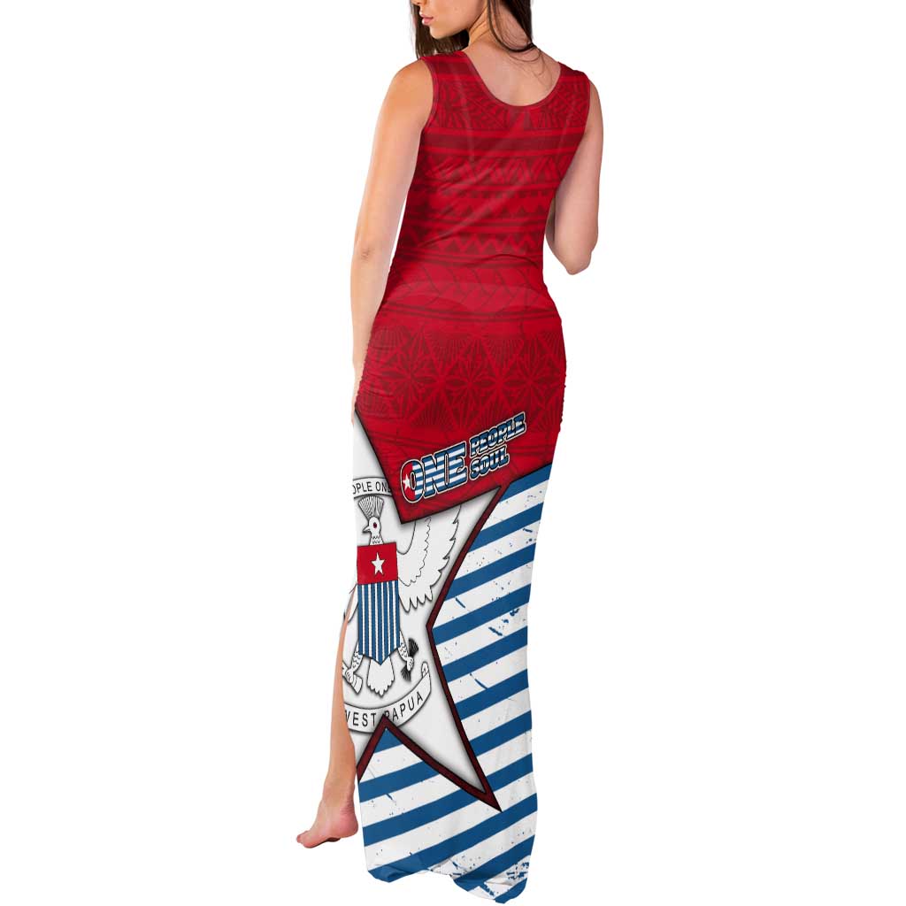 West Papua Morning Star Tank Maxi Dress One People One Soul - Polynesian Pride