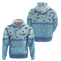 Hawaii Christmas In July Hoodie Sky Blue Mele Kalikimaka Sea Animals
