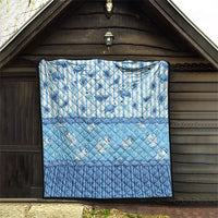 Hawaii Christmas In July Quilt Sky Blue Mele Kalikimaka Sea Animals