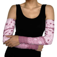 Hawaii Christmas In July Arm Sleeves Dusty Pink Mele Kalikimaka Sea Animals