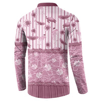 Hawaii Christmas In July Button Sweatshirt Dusty Pink Mele Kalikimaka Sea Animals
