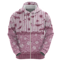 Hawaii Christmas In July Hoodie Dusty Pink Mele Kalikimaka Sea Animals