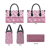 Hawaii Christmas In July Leather Bag Dusty Pink Mele Kalikimaka Sea Animals