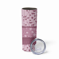 Hawaii Christmas In July Skinny Tumbler Dusty Pink Mele Kalikimaka Sea Animals
