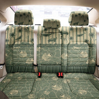 Hawaii Christmas In July Back Car Seat Cover Olive Green Mele Kalikimaka Sea Animals