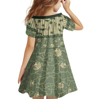Hawaii Christmas In July Family Matching Mermaid Dress and Hawaiian Shirt Olive Green Mele Kalikimaka Sea Animals