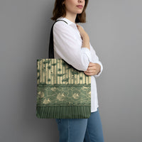 Hawaii Christmas In July Tote Bag Olive Green Mele Kalikimaka Sea Animals DT05 - Polynesian Pride