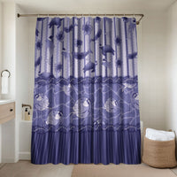 Hawaii Christmas In July Bathroom Set Amethyst Purple Mele Kalikimaka Sea Animals