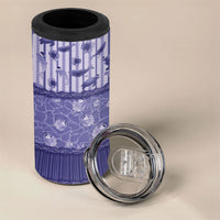 Hawaii Christmas In July 4 in 1 Can Cooler Tumbler Amethyst Purple Mele Kalikimaka Sea Animals