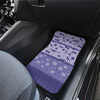 Hawaii Christmas In July Car Mats Amethyst Purple Mele Kalikimaka Sea Animals