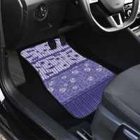 Hawaii Christmas In July Car Mats Amethyst Purple Mele Kalikimaka Sea Animals