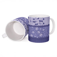 Hawaii Christmas In July Ceramic Mug Amethyst Purple Mele Kalikimaka Sea Animals