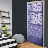 Hawaii Christmas In July Door Cover Amethyst Purple Mele Kalikimaka Sea Animals