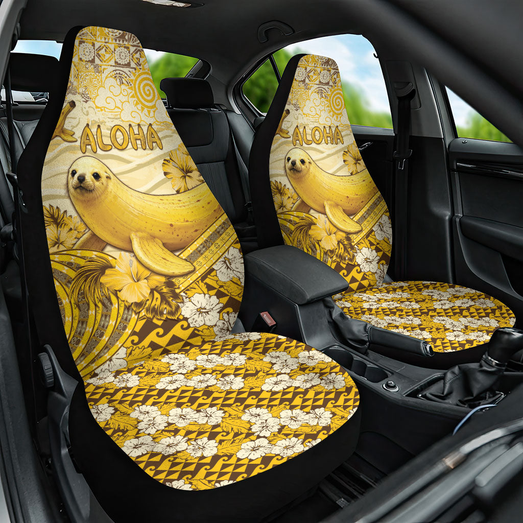 Hawaii Banana Seal Car Seat Cover Ilio Holo I Ka Uaua Aloha DT05 One Size Yellow - Polynesian Pride