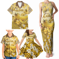 Hawaii Banana Seal Family Matching Tank Maxi Dress and Hawaiian Shirt Ilio Holo I Ka Uaua Aloha DT05 - Polynesian Pride
