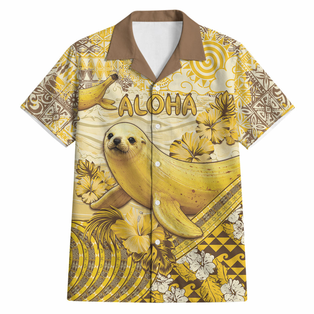Hawaii Banana Seal Hawaiian Shirt Ilio Holo I Ka Uaua Aloha DT05 Yellow - Polynesian Pride