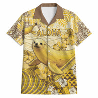 Hawaii Banana Seal Hawaiian Shirt Ilio Holo I Ka Uaua Aloha DT05 Yellow - Polynesian Pride