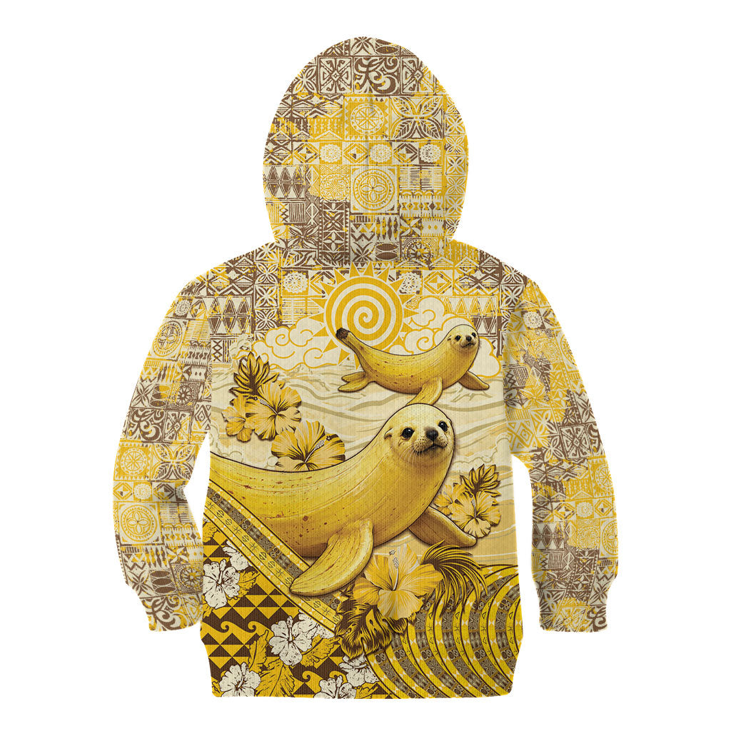 Hawaii Banana Seal Kid Hoodie Ilio Holo I Ka Uaua Aloha DT05 - Polynesian Pride