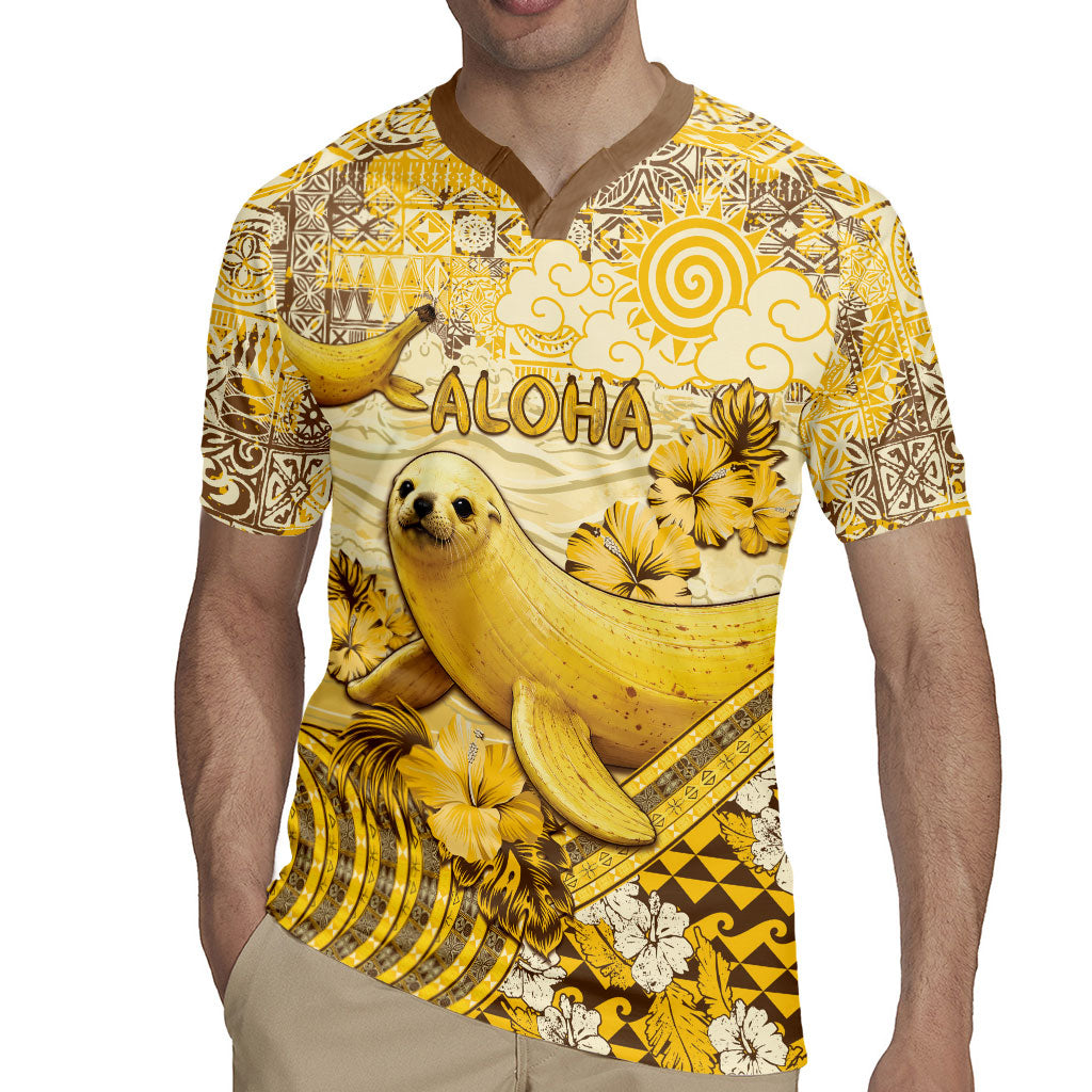 Hawaii Banana Seal Rugby Jersey Ilio Holo I Ka Uaua Aloha DT05 - Polynesian Pride