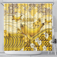 Hawaii Banana Seal Shower Curtain Ilio Holo I Ka Uaua Aloha DT05 - Polynesian Pride