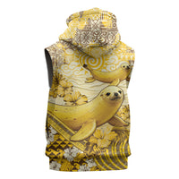 Hawaii Banana Seal Sleeveless Zip Hoodie Ilio Holo I Ka Uaua Aloha DT05 - Polynesian Pride