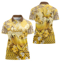 Hawaii Banana Seal Women Polo Shirt Ilio Holo I Ka Uaua Aloha DT05 - Polynesian Pride