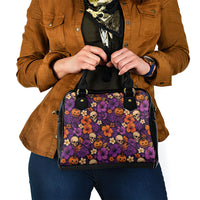 Hawaii Halloween Shoulder Handbag Skeleton Pumpkin Hawaiian Flower Tribal DT05 - Polynesian Pride