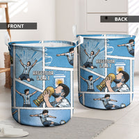 Argentina Football Laundry Basket Goat Comic Style Sun Of May DT05 - Polynesian Pride