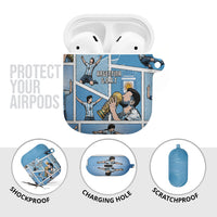 Argentina Football AirPods Case Goat Comic Style Sun Of May DT05 - Polynesian Pride
