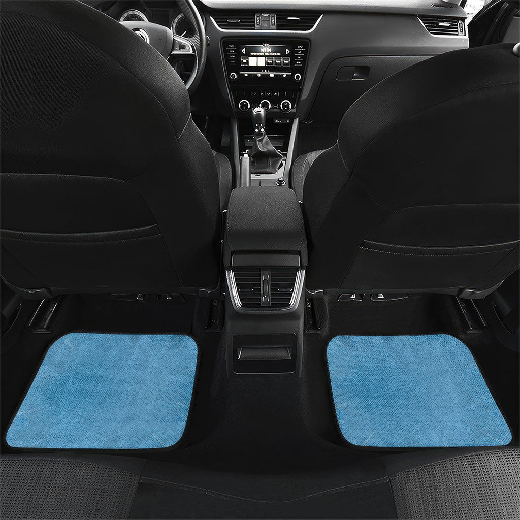 Custom Argentina Football Car Mats Goat Comic Style Sun Of May DT05 Set 2pcs - Back Blue - Polynesian Pride