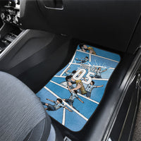 Custom Argentina Football Car Mats Goat Comic Style Sun Of May DT05 - Polynesian Pride