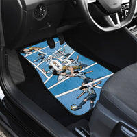 Custom Argentina Football Car Mats Goat Comic Style Sun Of May DT05 - Polynesian Pride