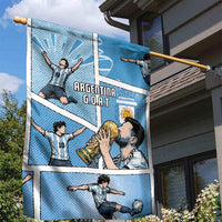 Argentina Football Garden Flag Goat Comic Style Sun Of May DT05 - Polynesian Pride
